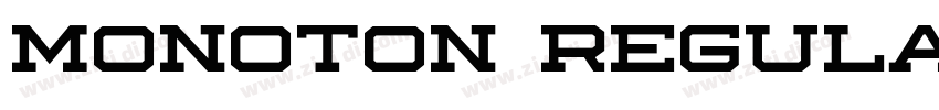Monoton Regular字体转换 Monoton Regular字体转换